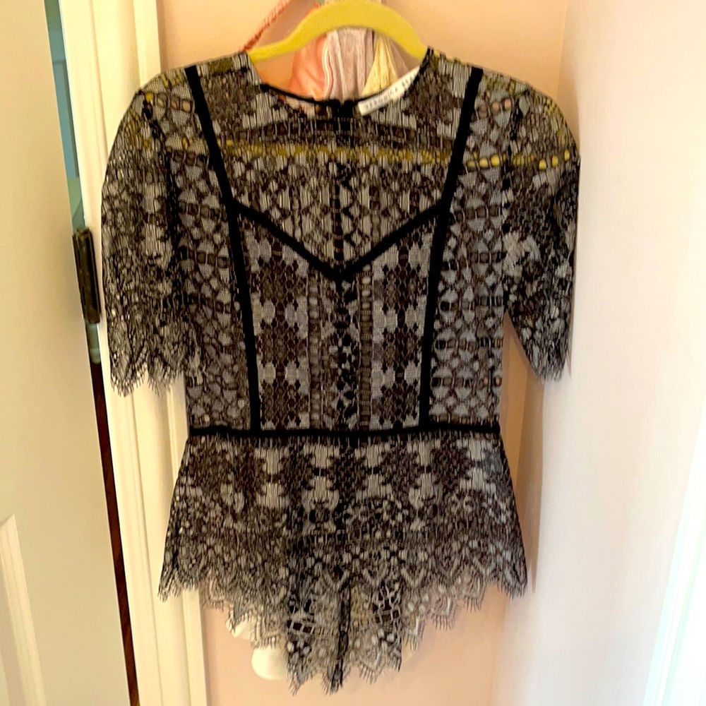 Veronica Beard sheer top